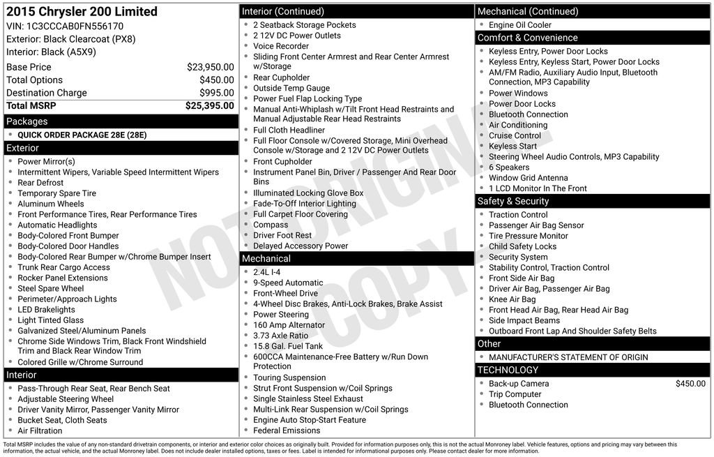 Used 2015 Chrysler 200 Limited FWD image 5