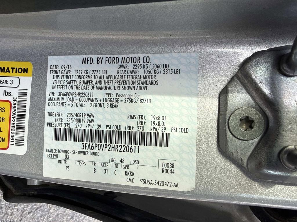 Used 2017 Ford Fusion Sport image 13