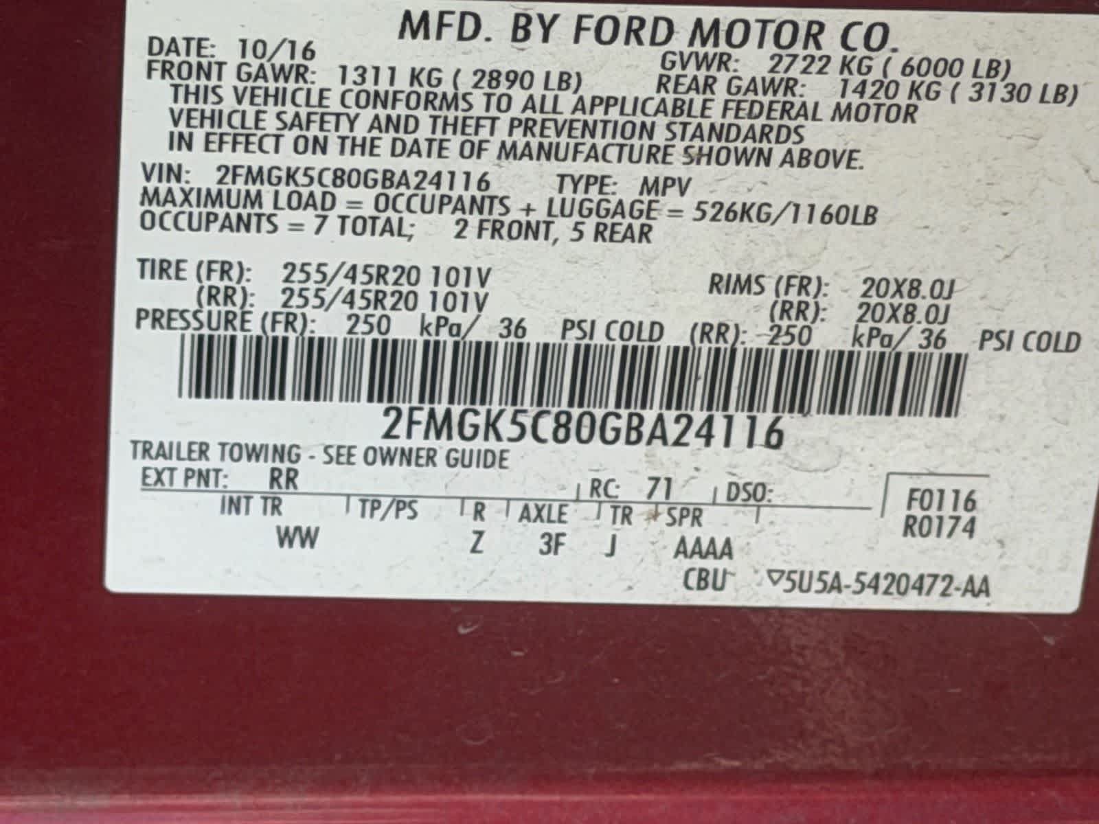 Used 2016 Ford Flex SEL w/ Equipment Group 202A FWD image 19