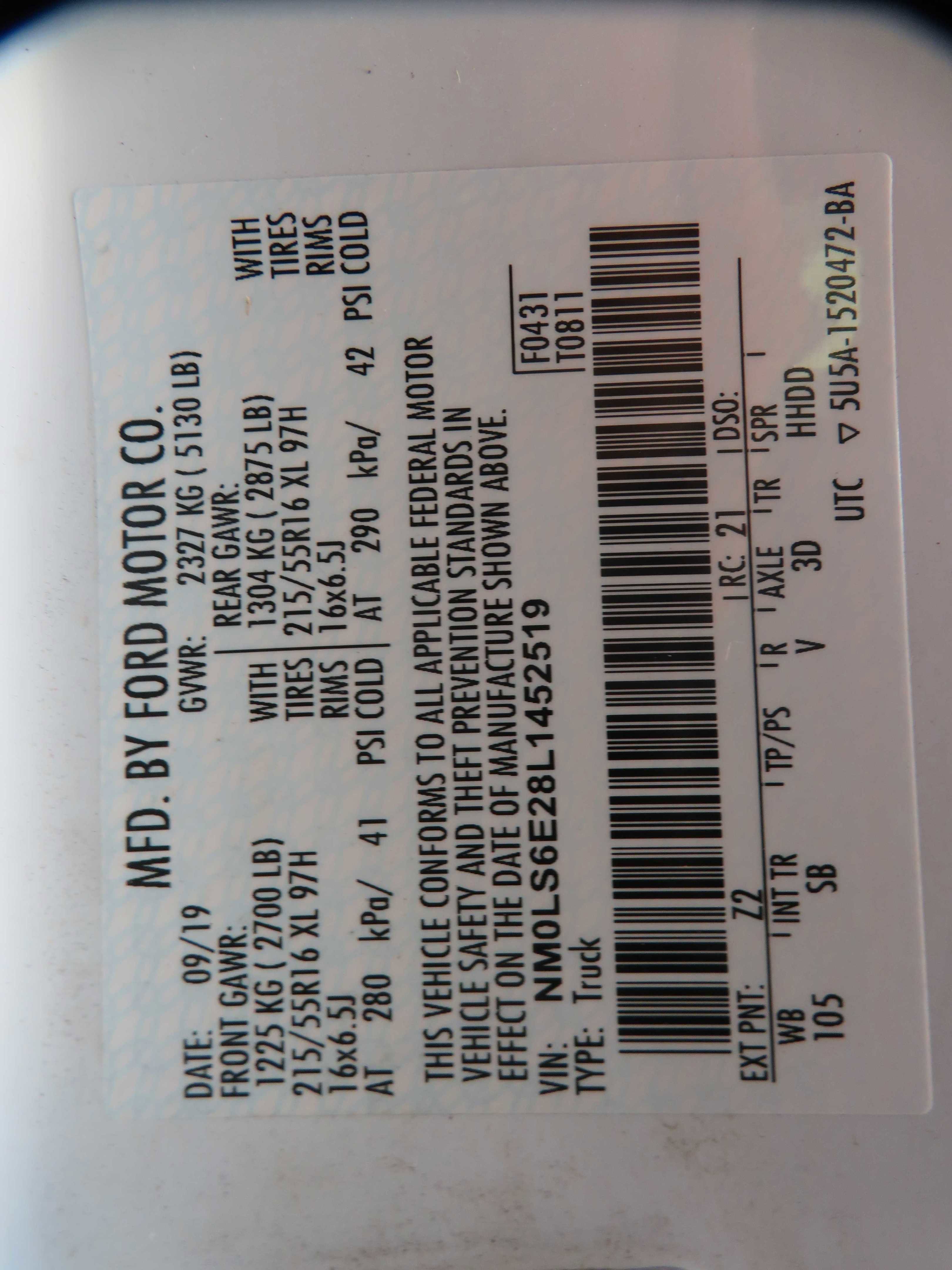 Used 2020 Ford Transit Connect XL image 69