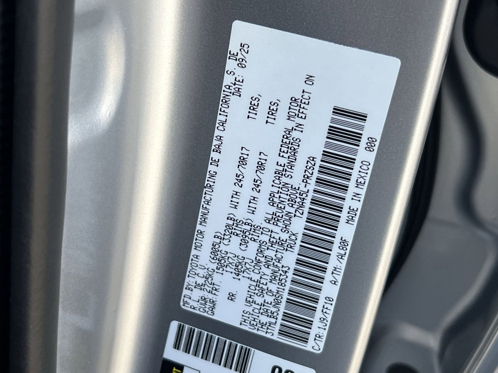 New 2025 Toyota Tacoma SR5 image 21