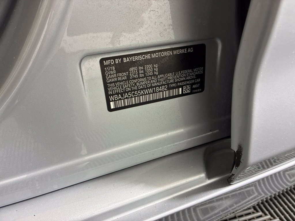 Used 2019 BMW 530i RWD image 34