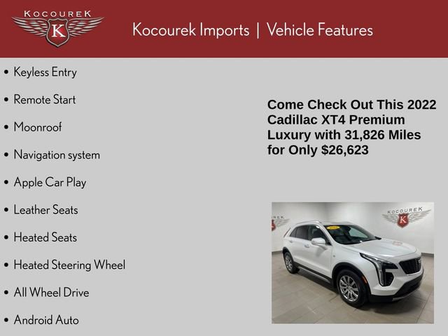 Used 2022 Cadillac XT4 Premium Luxury image 4