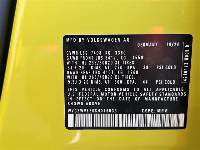 New 2025 Volkswagen ID. Buzz 1st Edition image 36