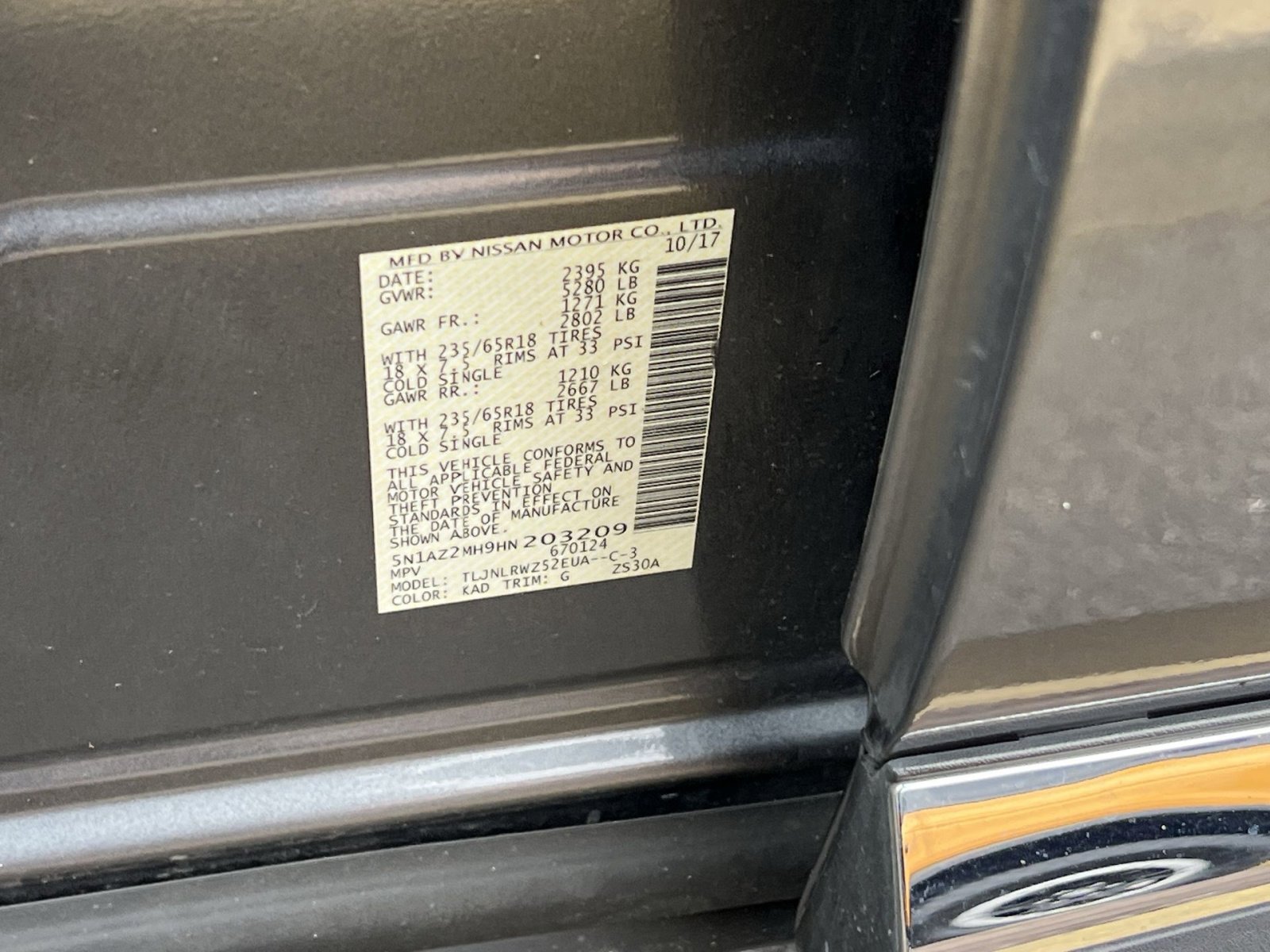 Used 2017 Nissan Murano SL w/ SL Technology Package image 32