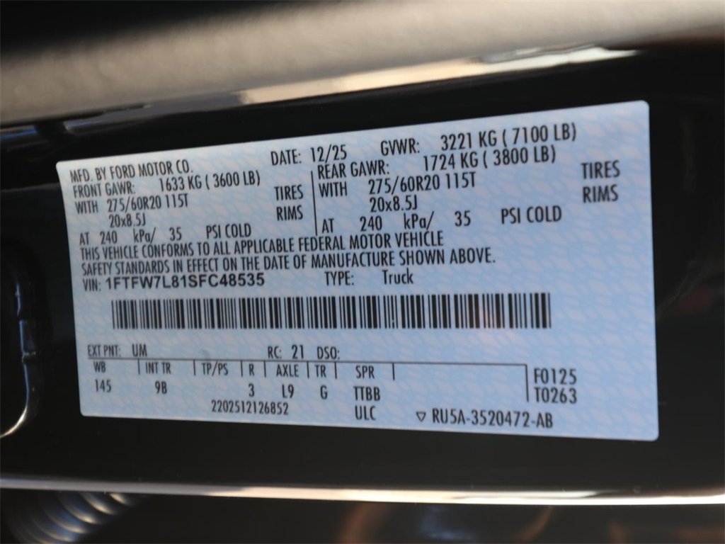 New 2025 Ford F150 Platinum w/ FX4 Off-Road Package image 23