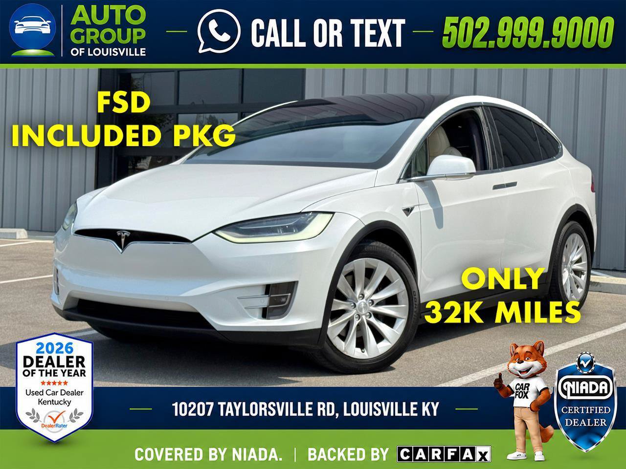 Used 2020 Tesla Model X Long Range AWD/4WD image 1
