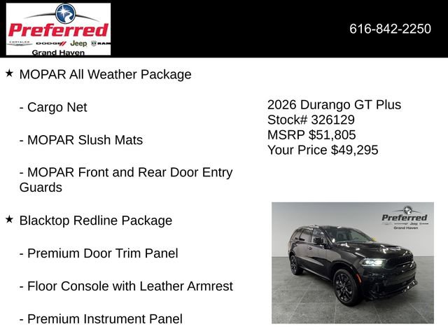 New 2026 Dodge Durango GT image 33