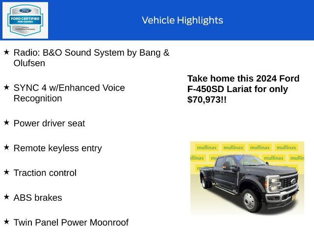Certified 2024 Ford F450 Lariat w/ Camper Package image 10