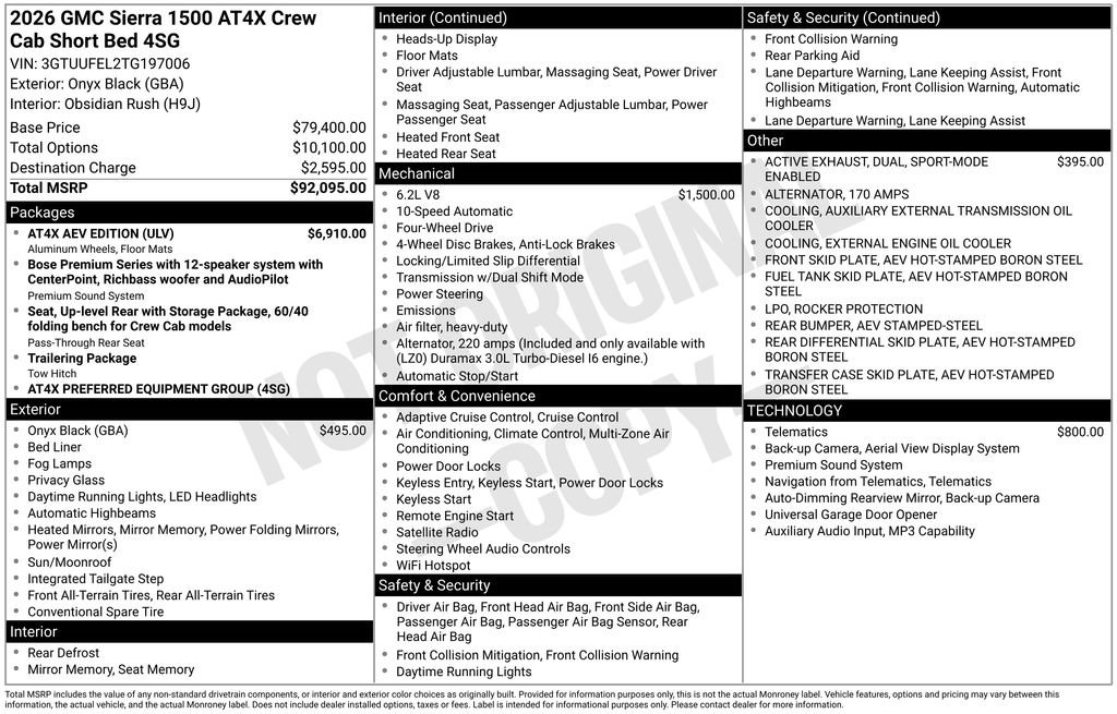 Used 2026 GMC Sierra 1500 AT4X w/ AT4X AEV Edition image 7