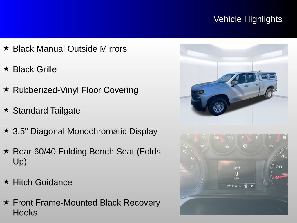 Used 2021 Chevrolet Silverado 1500 W/T w/ WT Fleet Convenience Package AWD/4WD image 20