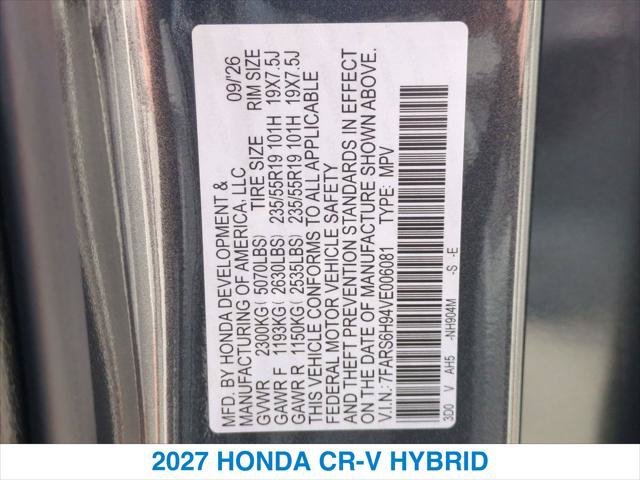 New 2027 Honda CR-V Sport Touring image 27