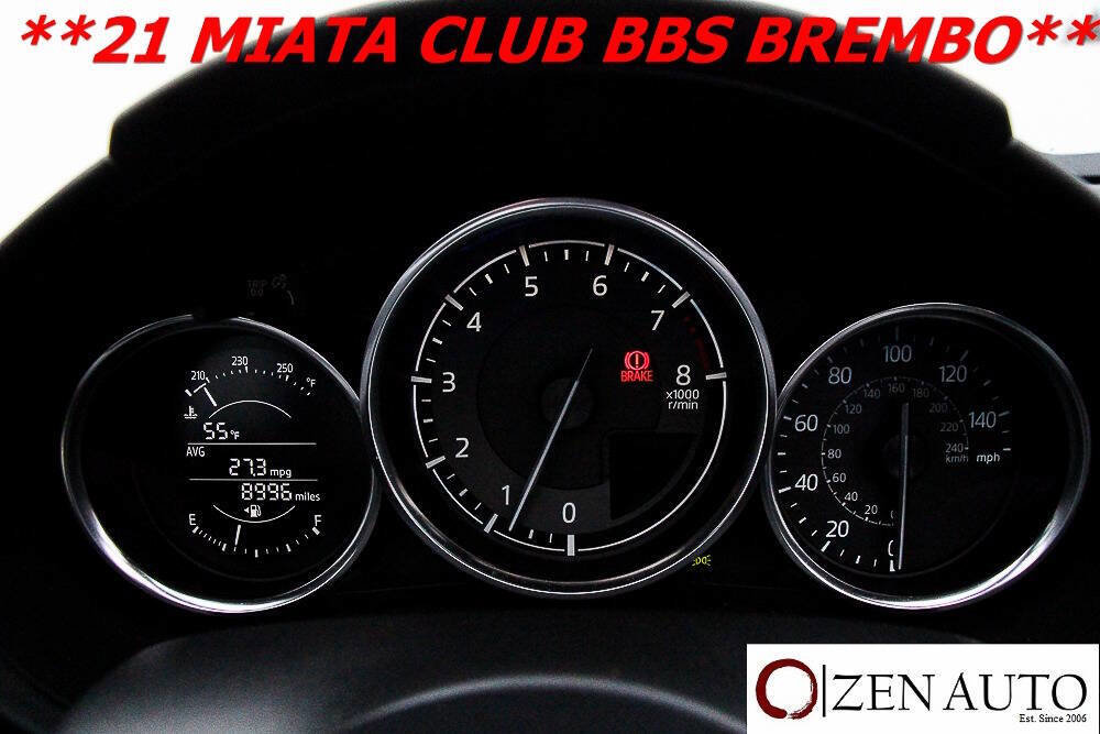 Used 2021 MAZDA MX-5 Miata Club w/ Brembo/BBS Recaro Package image 17