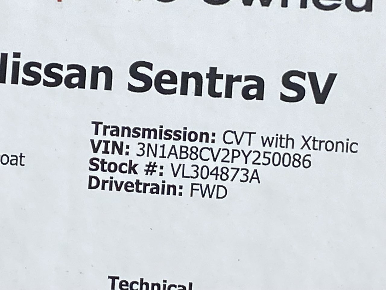 Certified 2023 Nissan Sentra SV FWD image 36