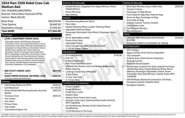 Used 2024 RAM 2500 Rebel w/ Level 2 Equipment Group image 29