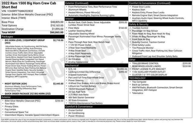 Used 2022 RAM 1500 Big Horn image 3