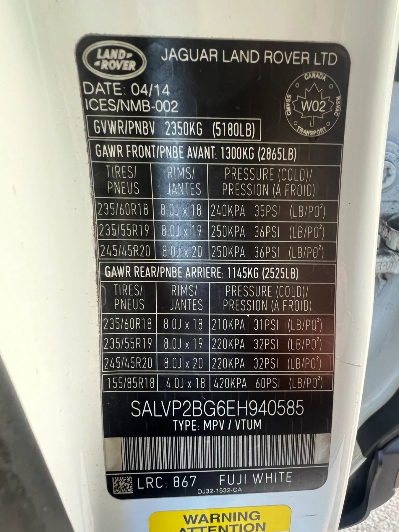 Used 2014 Land Rover Range Rover Evoque Pure Plus image 32