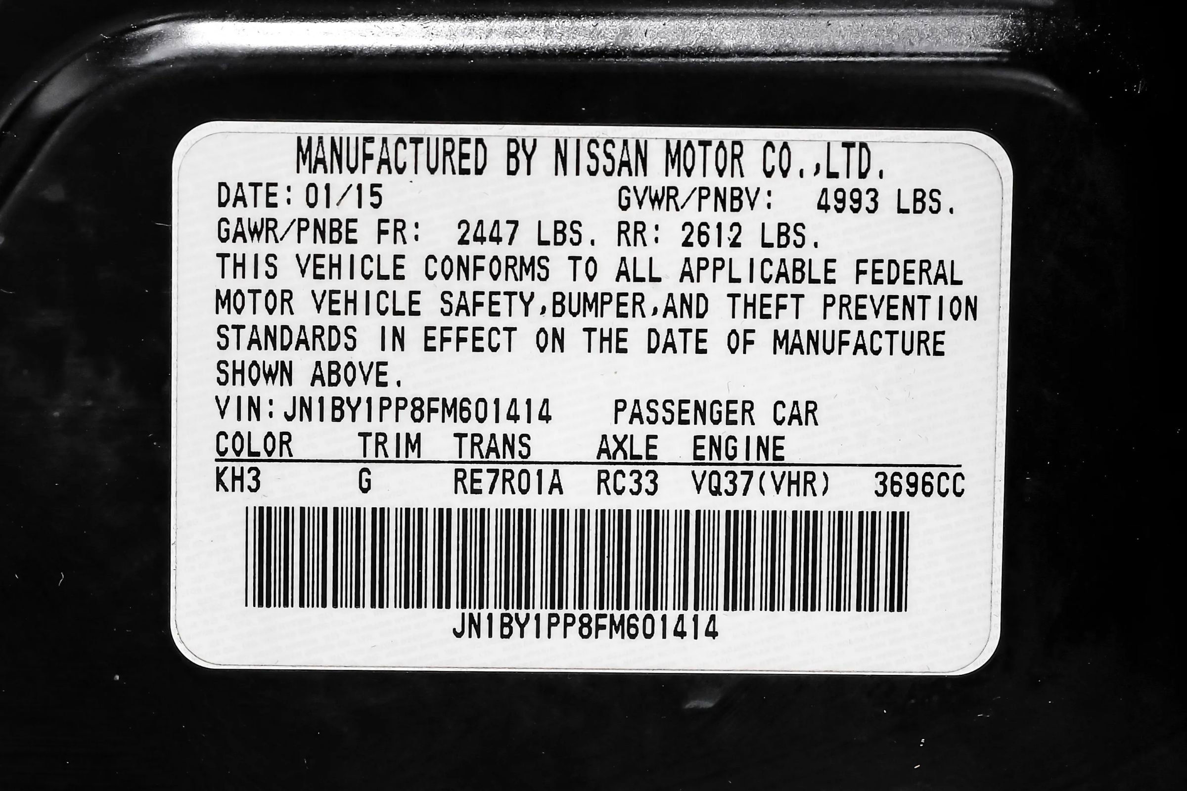 Used 2015 INFINITI Q70 L 3.7 w/ Technology Package image 68