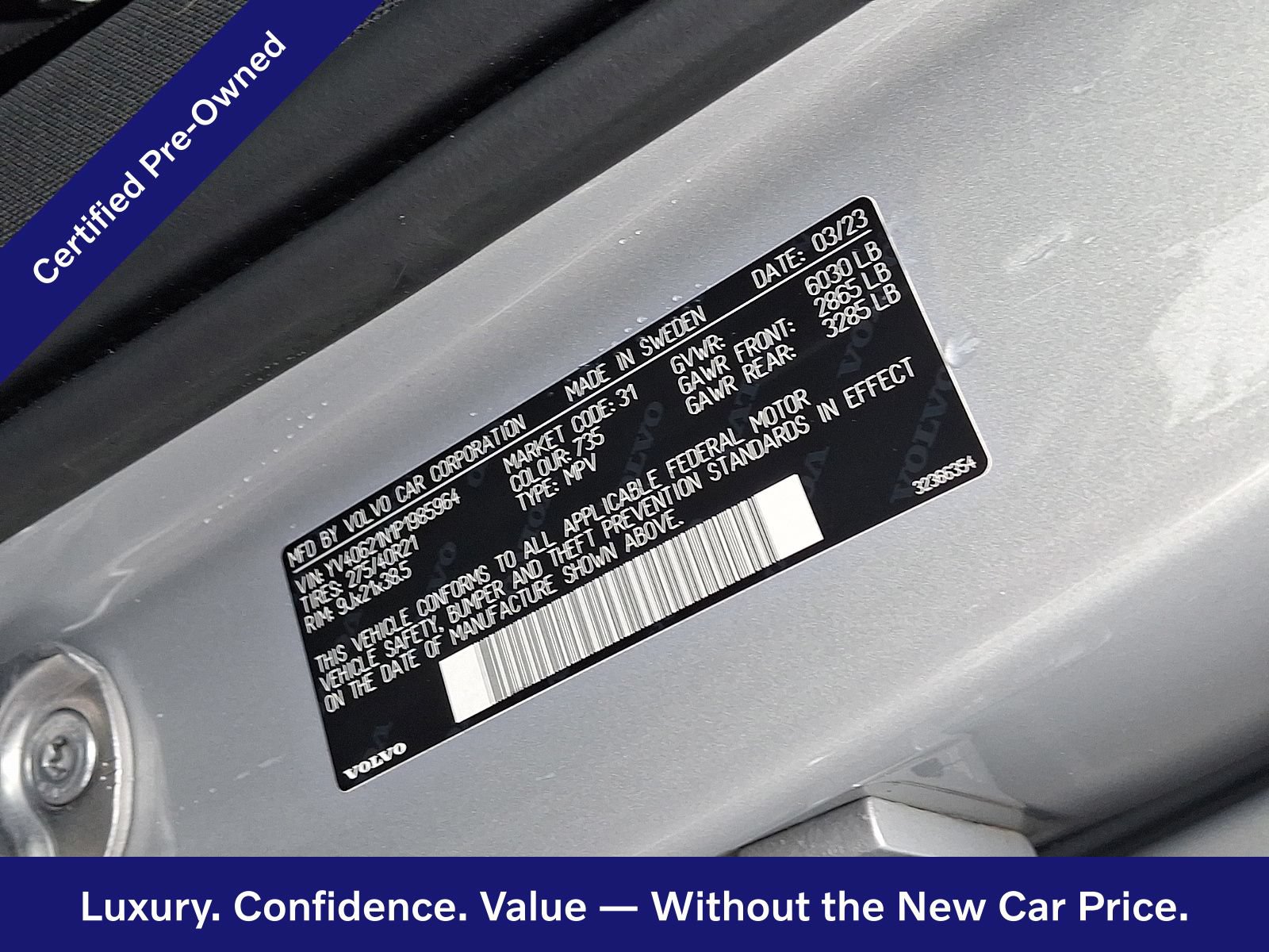 Certified 2023 Volvo XC90 B6 Plus w/ Protection Package Premier AWD/4WD image 28