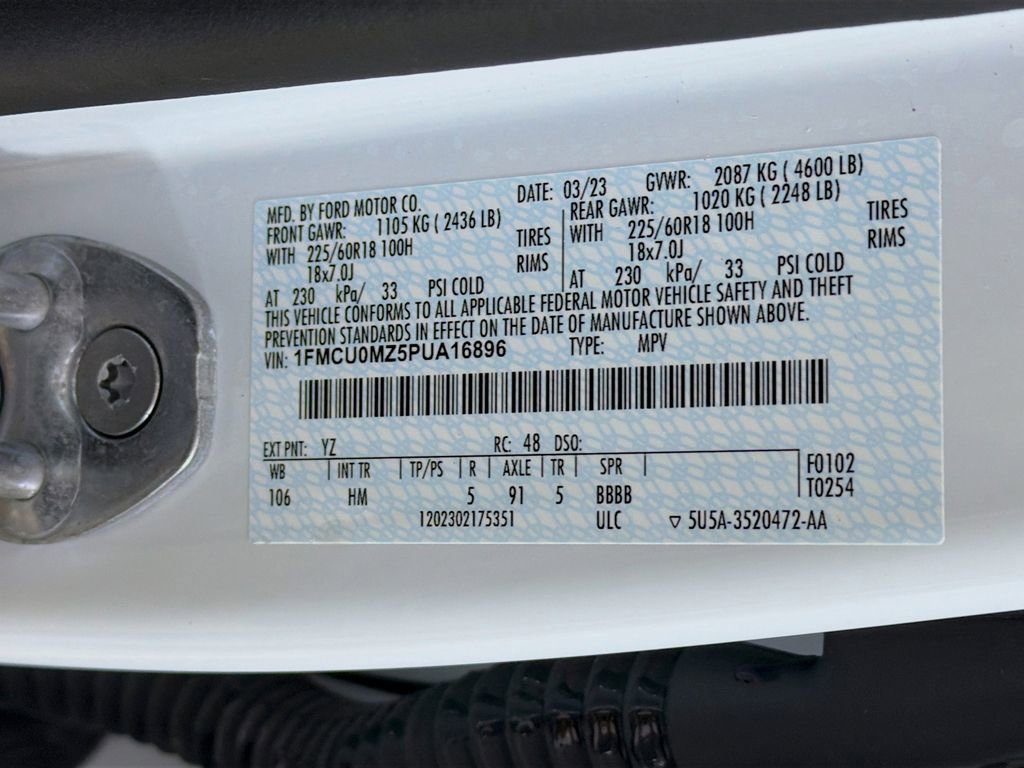 Certified 2023 Ford Escape ST-Line w/ Equipment Group 301A FWD image 39