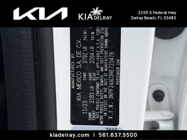 Certified 2024 Kia Forte LXS FWD image 32
