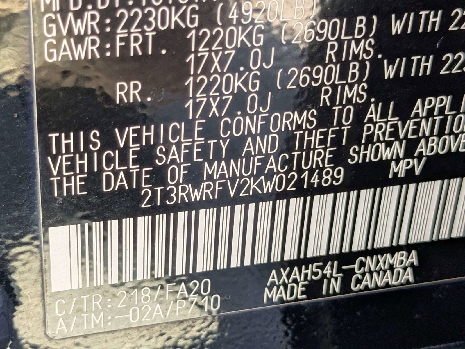 Used 2019 Toyota RAV4 XLE w/ Convenience Package image 19