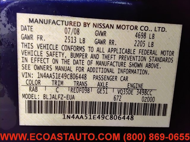 Used 2009 Nissan Maxima 3.5 SV w/ Premium Pkg FWD image 24