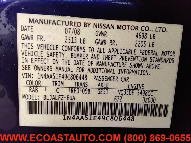 Used 2009 Nissan Maxima 3.5 SV w/ Premium Pkg image 24