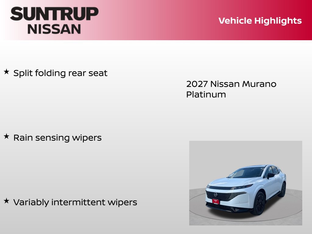 New 2027 Nissan Murano Platinum AWD/4WD image 29