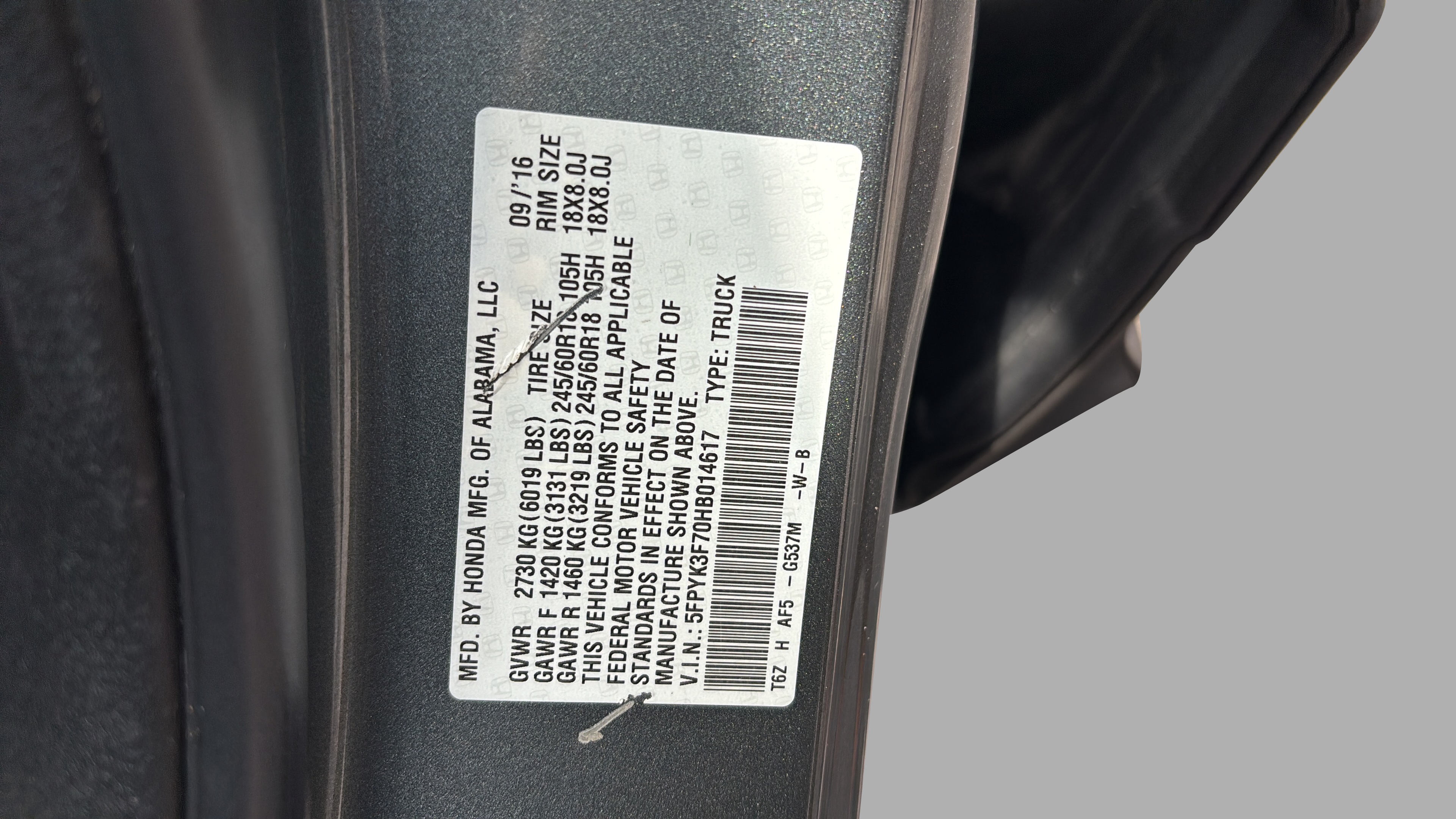 Used 2017 Honda Ridgeline RTL-E image 17