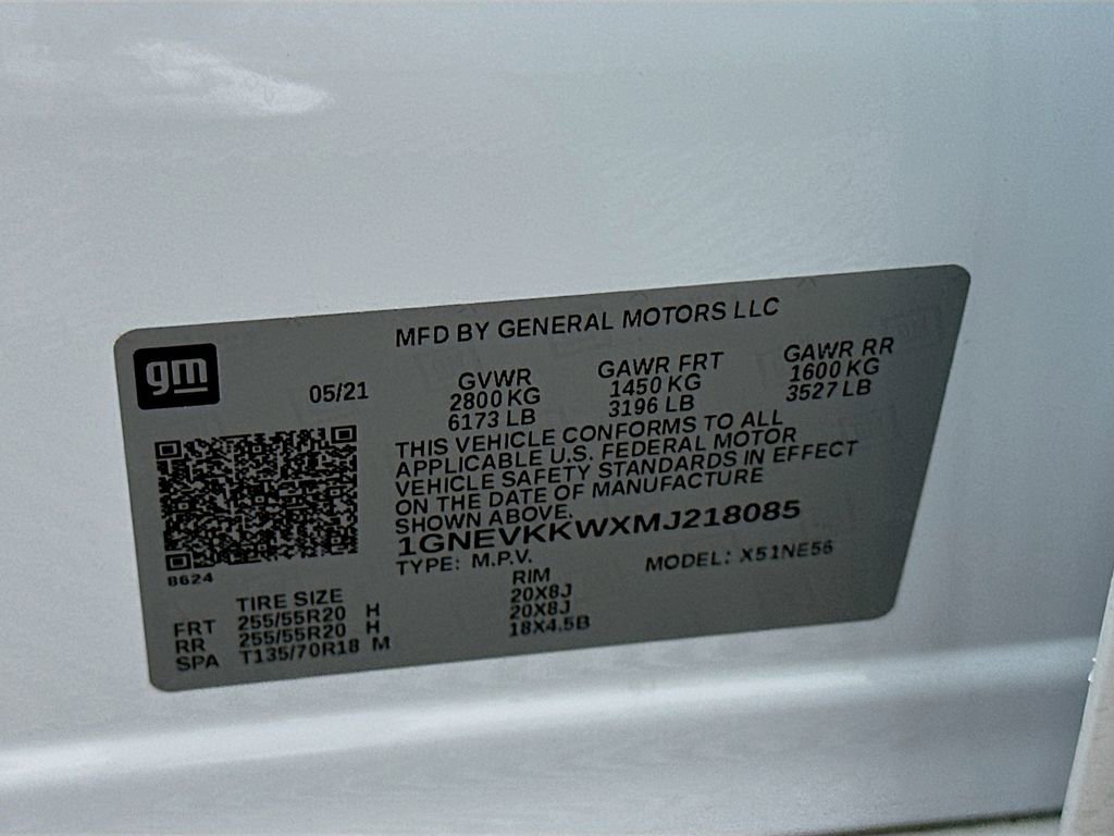 Used 2021 Chevrolet Traverse Premier w/ LPO, Cargo Package image 34