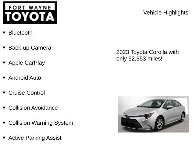 Used 2023 Toyota Corolla LE FWD image 7