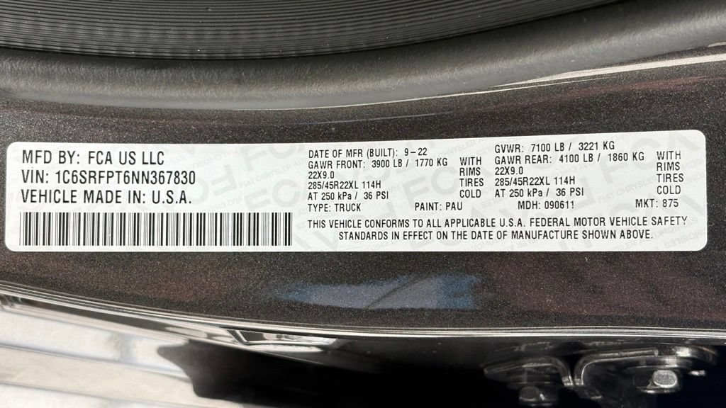 Used 2022 RAM 1500 Limited w/ Night Edition AWD/4WD image 46