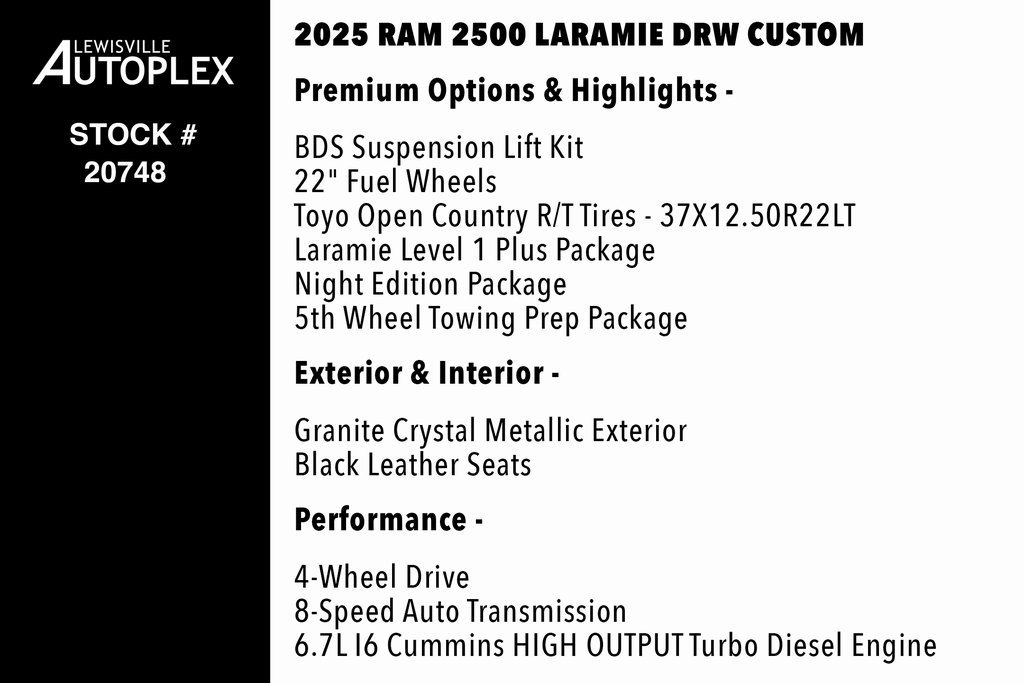 Used 2025 RAM 3500 Laramie w/ Night Edition image 2