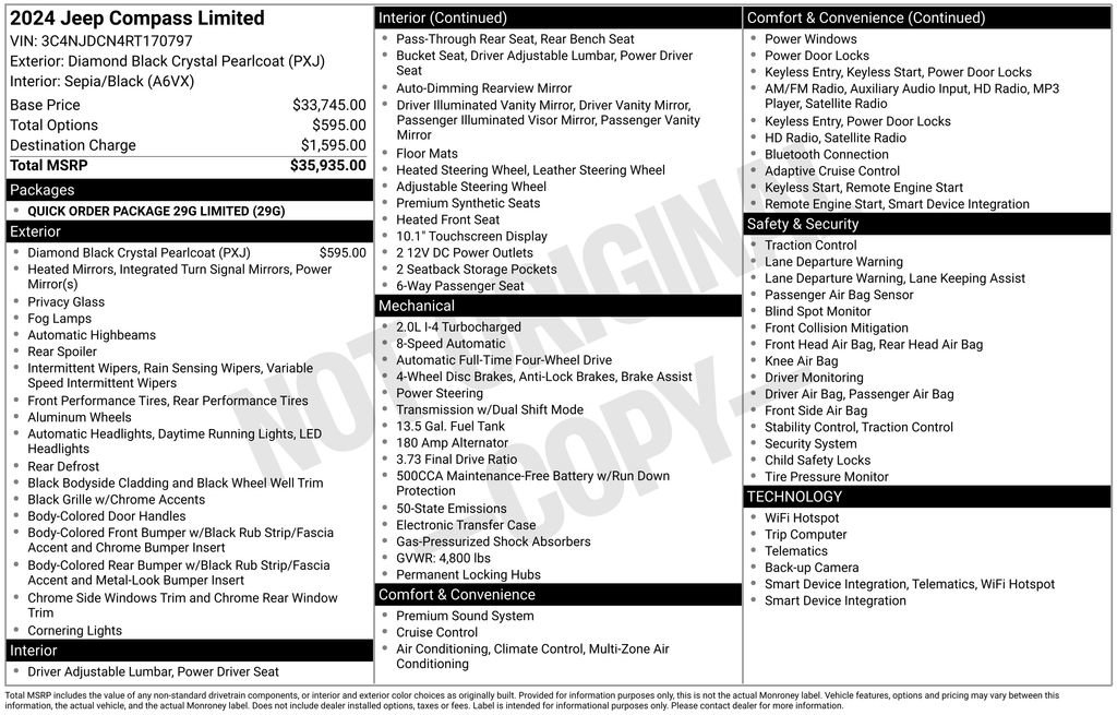 Used 2024 Jeep Compass Limited image 14