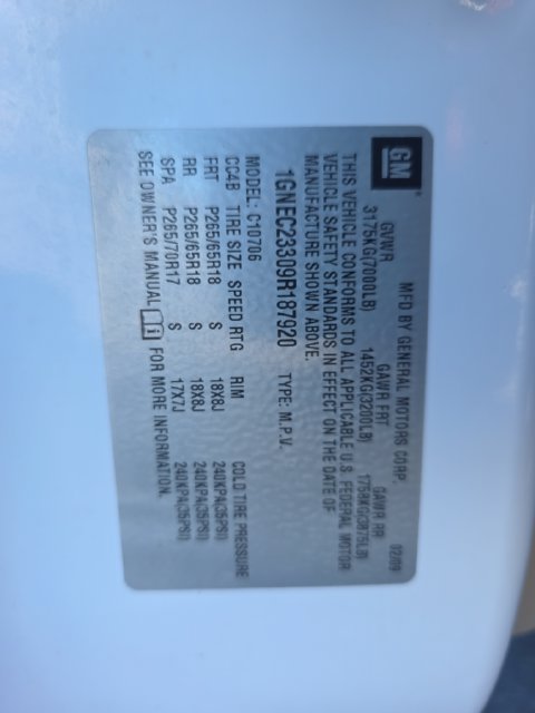 Used 2009 Chevrolet Tahoe LT RWD image 9