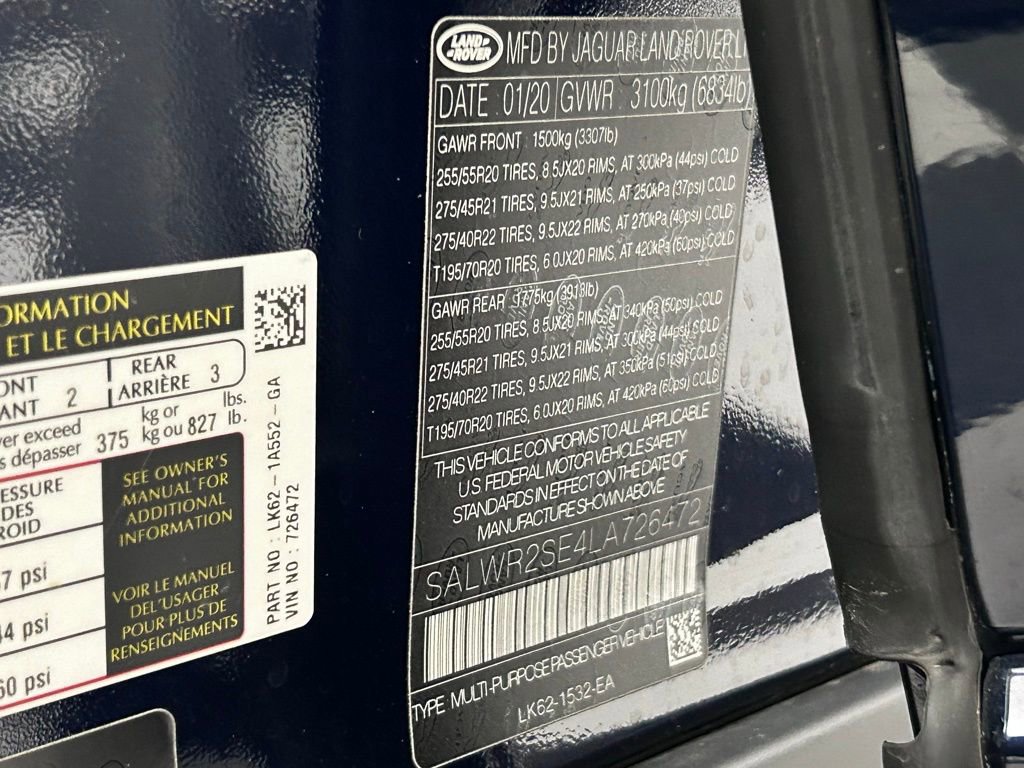 Used 2020 Land Rover Range Rover Sport HSE Dynamic image 25