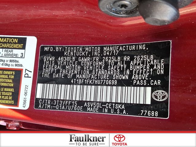 Certified 2017 Toyota Camry SE image 26