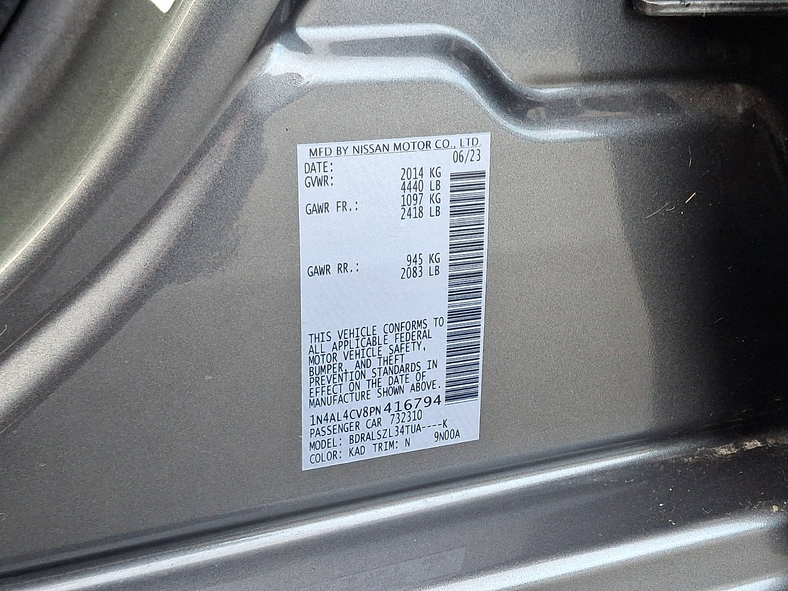 Used 2023 Nissan Altima 2.0 SR image 29