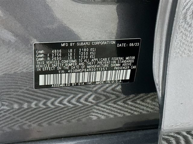 Certified 2024 Subaru Legacy Touring XT AWD/4WD image 36