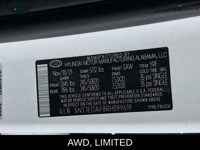 Used 2024 Hyundai Santa Cruz Limited image 33