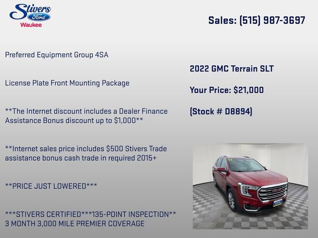 Used 2022 GMC Terrain SLT image 6