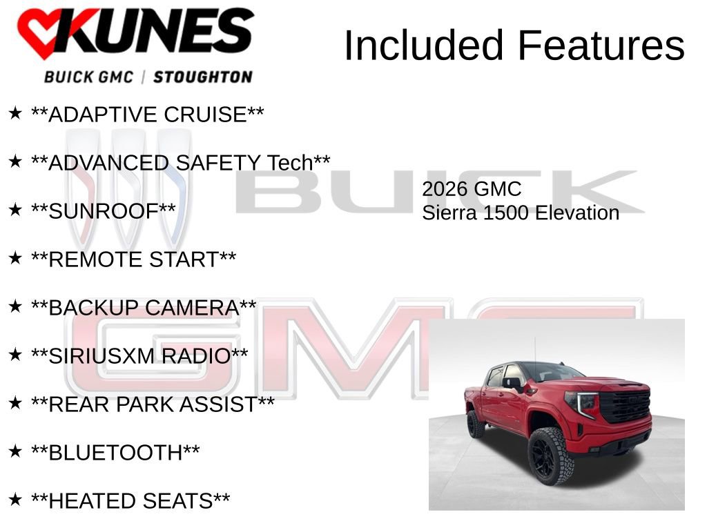 New 2026 GMC Sierra 1500 Elevation w/ Elevation Premium Package image 2