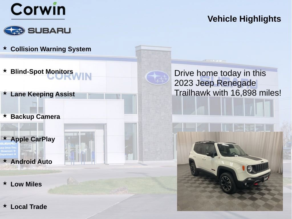 Used 2023 Jeep Renegade Trailhawk w/ Trailhawk Elite Group AWD/4WD image 6