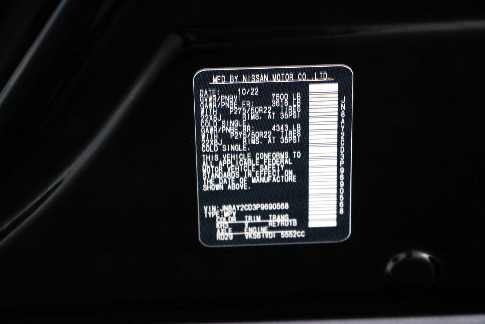 Used 2023 Nissan Armada Platinum w/ Cargo Package image 38