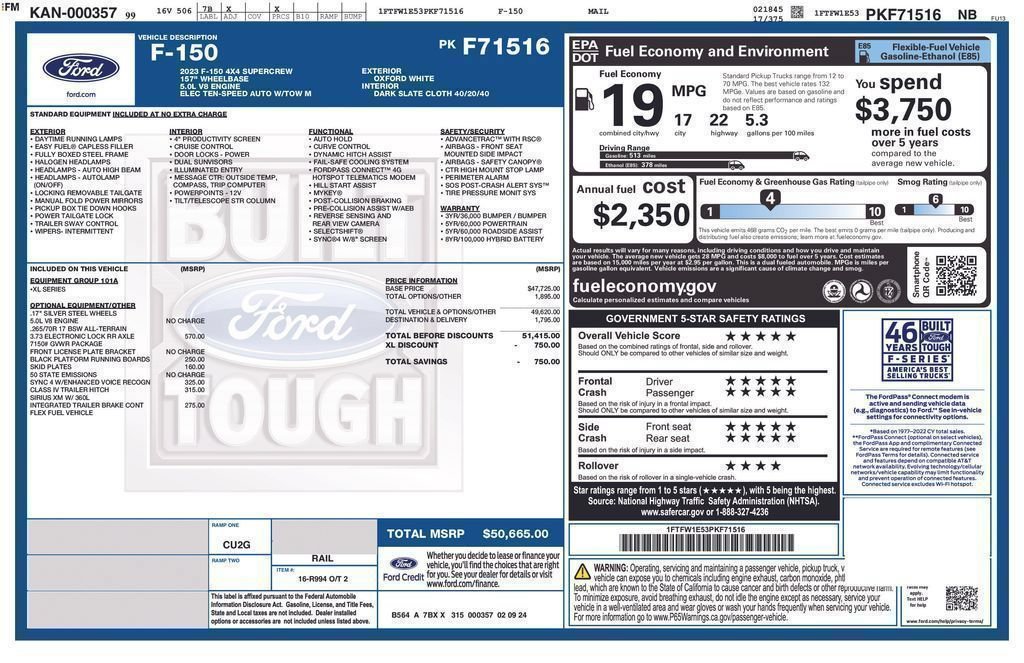 Certified 2023 Ford F150 XL AWD/4WD image 24