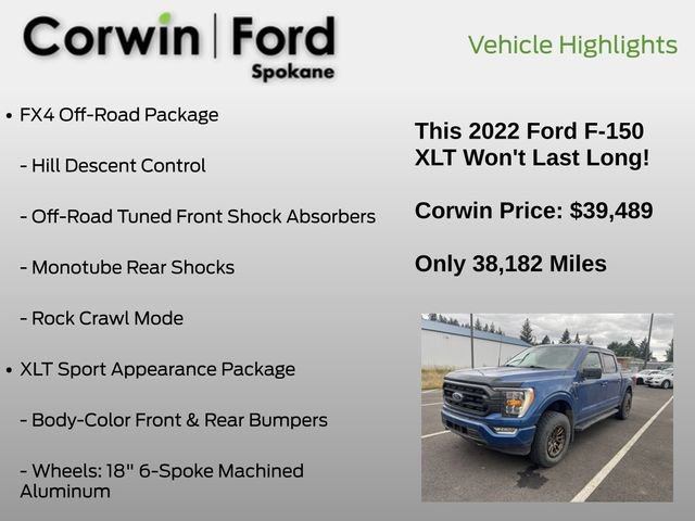 Used 2022 Ford F150 XLT w/ Equipment Group 302A High AWD/4WD image 15