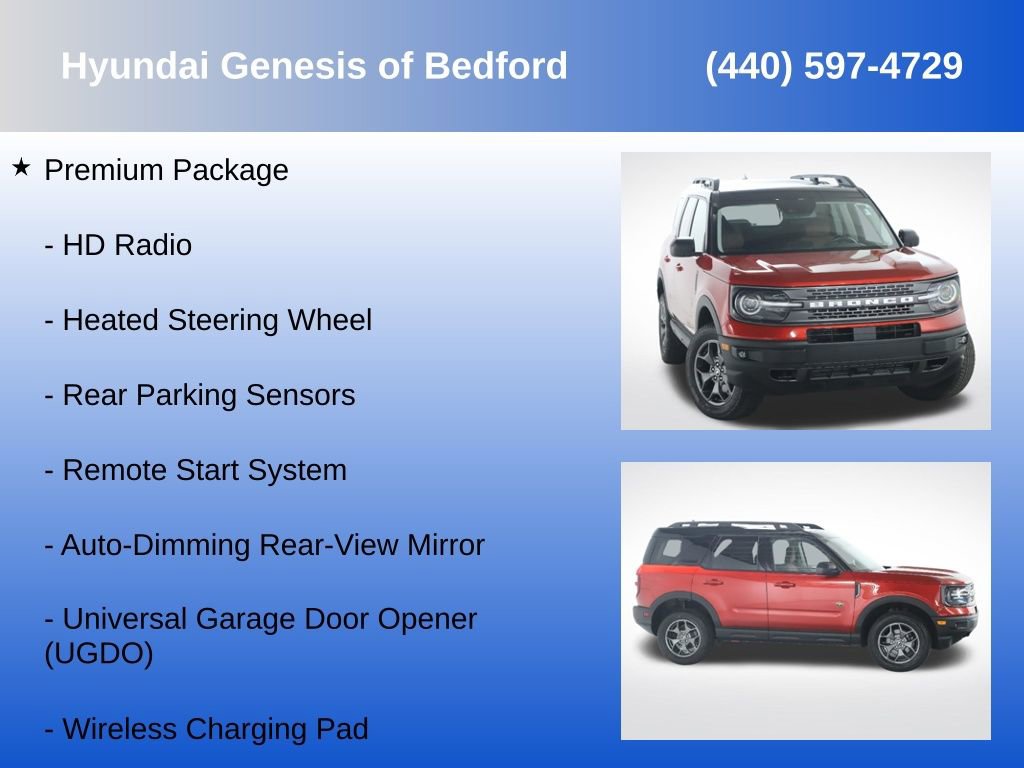 Used 2022 Ford Bronco Sport Badlands w/ Premium Package AWD/4WD image 14