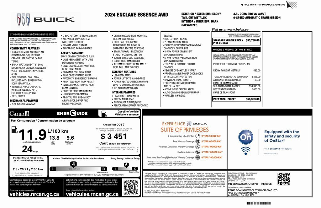 Used 2024 Buick Enclave Essence image 2