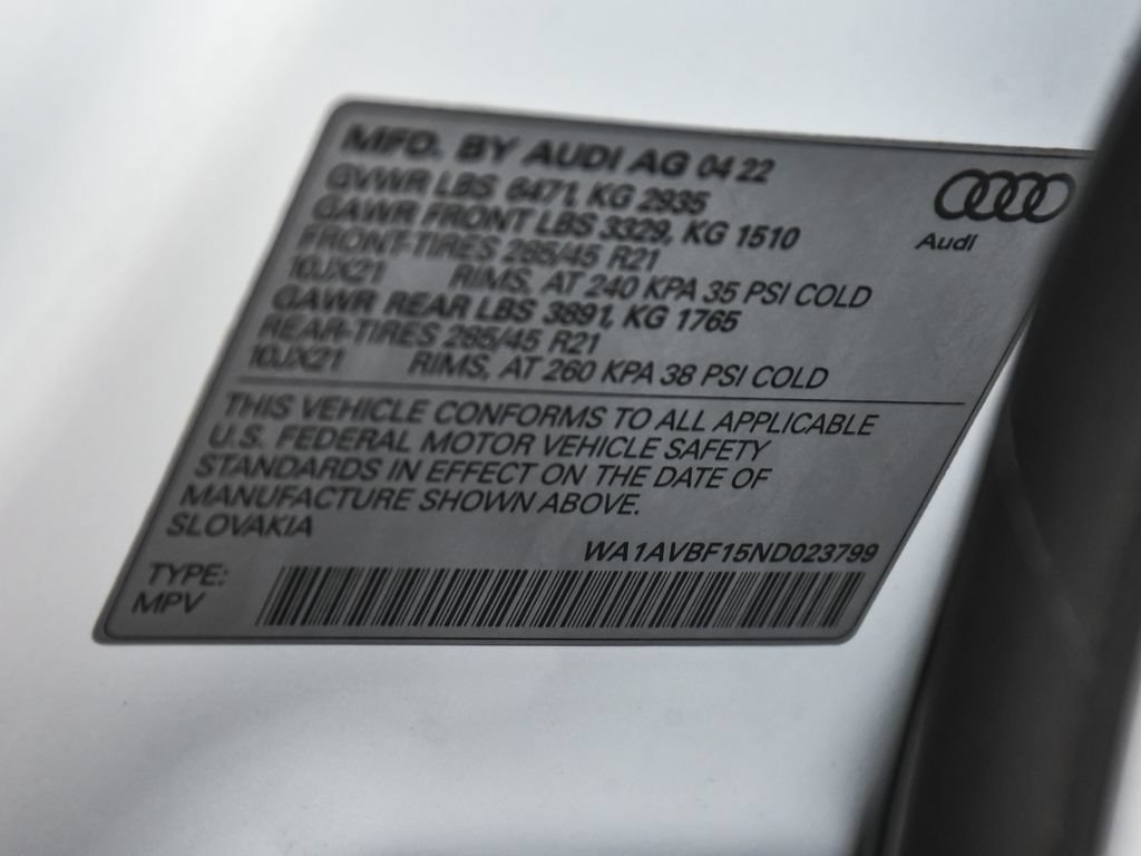 Used 2022 Audi Q8 Premium AWD/4WD image 23
